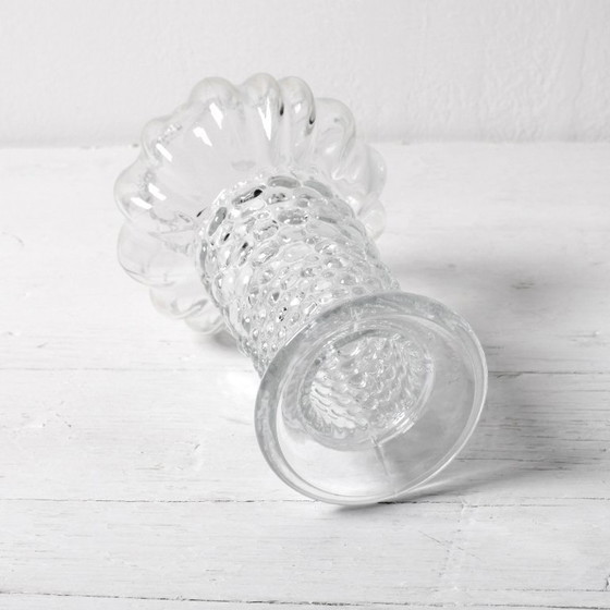 Image 1 of Mid-Century Pressed Glass Vase: Pavel Panek Design, Czech Republic / 1972