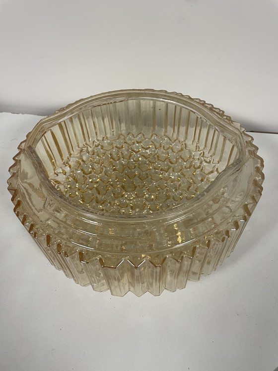 Image 1 of Lampada da parete o da soffitto con texture a bolle di vetro di Helena Tynell per Limburg, Germania, anni '60