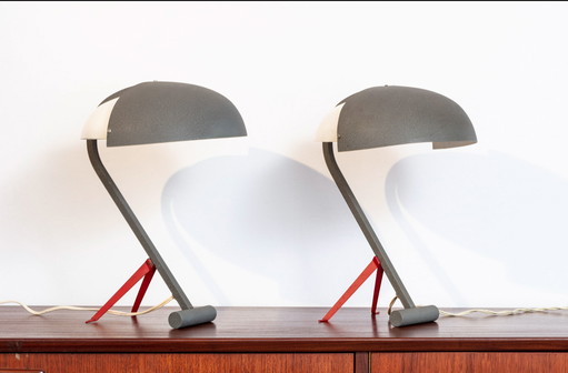 2x Louis Kalff NX 110 lamps, set