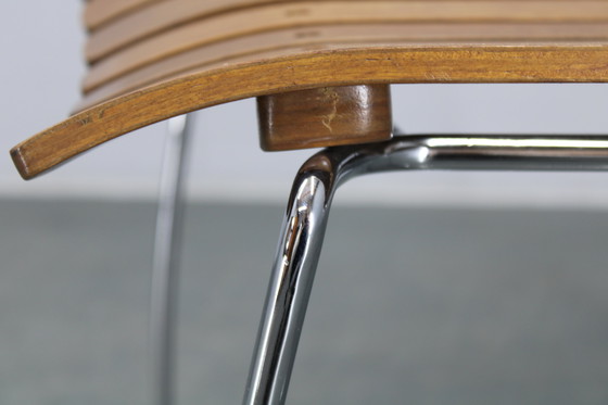 Image 1 of 1980er Satz von sechs skandinavischen Teakholz-Esszimmerstühlen