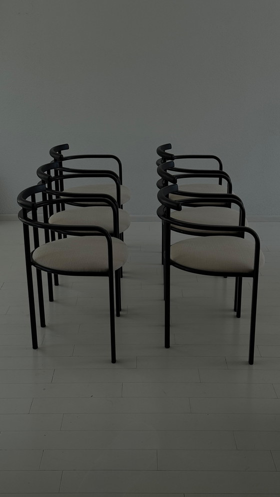 Image 1 of 6x Eetkamerstoelen ‘Segis’ Carlo Bambino Voor Martina