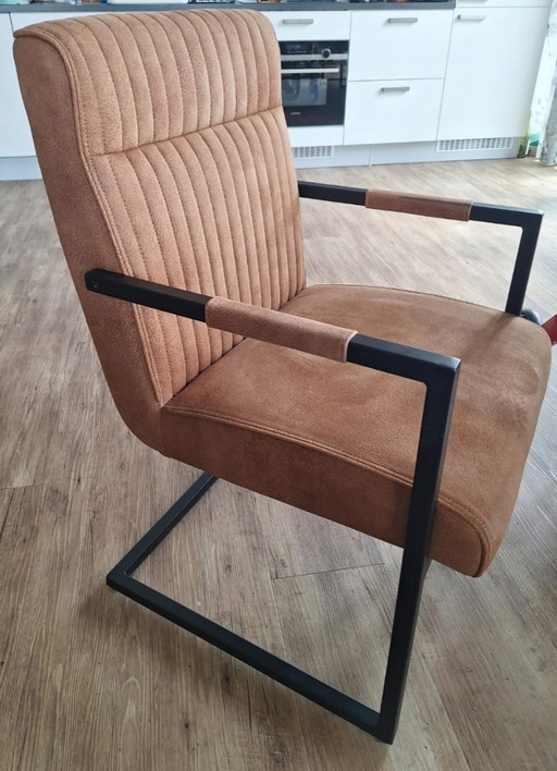 Set van 4 industriële eetkamerstoelen 