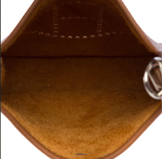 Image 1 of Borsa HERMES Mini Evelyne in cuoio dorato - 103279