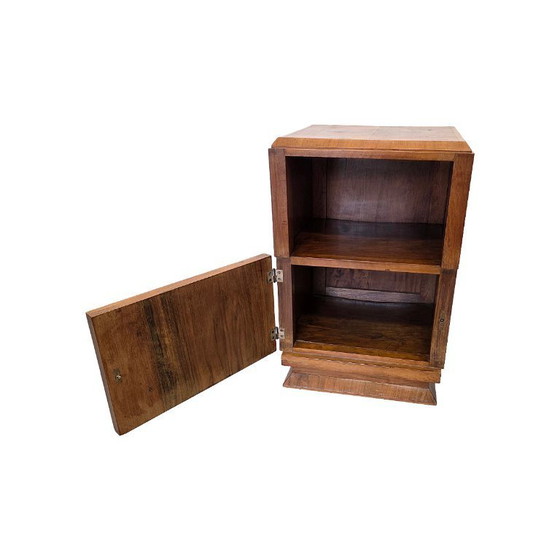 Image 1 of French Art Deco mahogany bedside table, circa 1920/30
