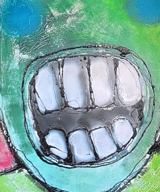 Image 1 of grand tableau « la chanteuse »