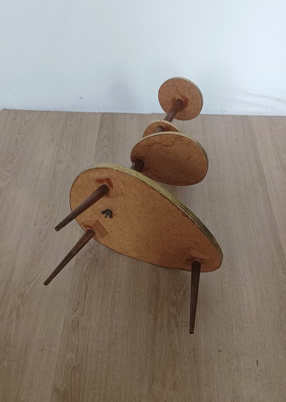 Image 1 of Tavolino portavasi anni Cinquanta con 4 ripiani