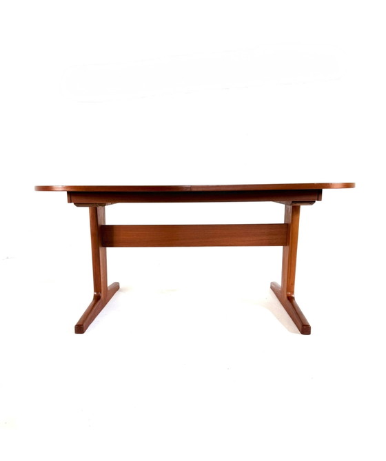 Vintage XL verlengbare Deense teakhouten eettafel ‘60 – Tavoli da pranzo, Wood (photo 4 of 15)