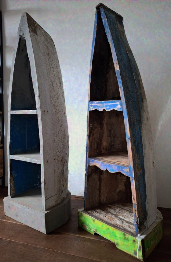 Image 1 of Armoire de bateau en bois de teck recyclé 150 cm