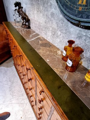 Image 1 of Apothekerskasten antique vintage artdeco originele eiken kasten uit apotheken