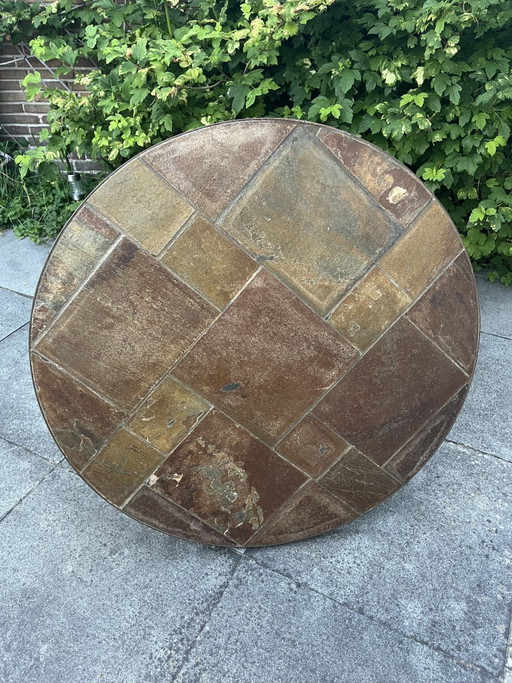 Brutalistische, grote, zware salontafel 
