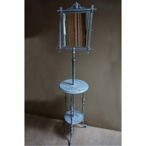 Image 1 of Vintage cast iron shaving stand, France 1900