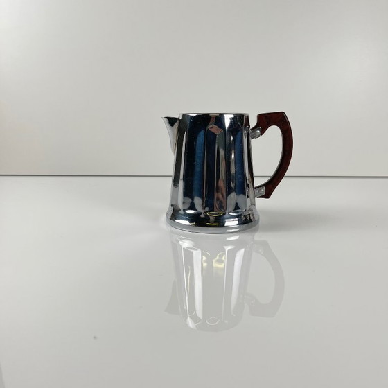 Image 1 of Set da caffè vintage in metallo cromato e bachelite, anni '40/'50