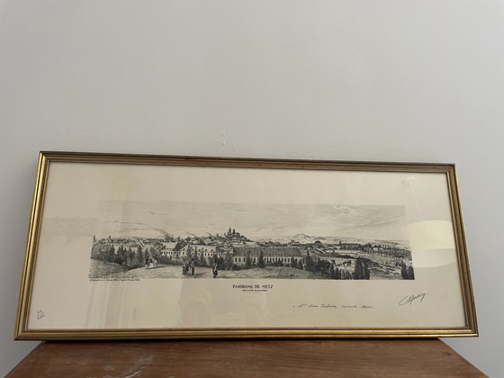 Magnificent lithograph of Metz, signed C. MASSON 1975 – Lithographs & prints (photo 5 of 6)