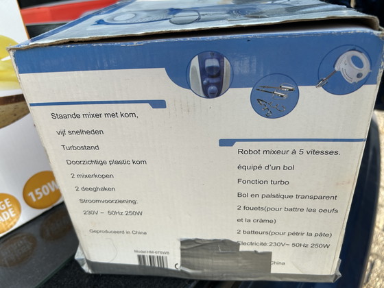 Robot pâtissier avec bol, 5 vitesses, mode turbo – Cadeaux, Plastic (photo 3 of 6)