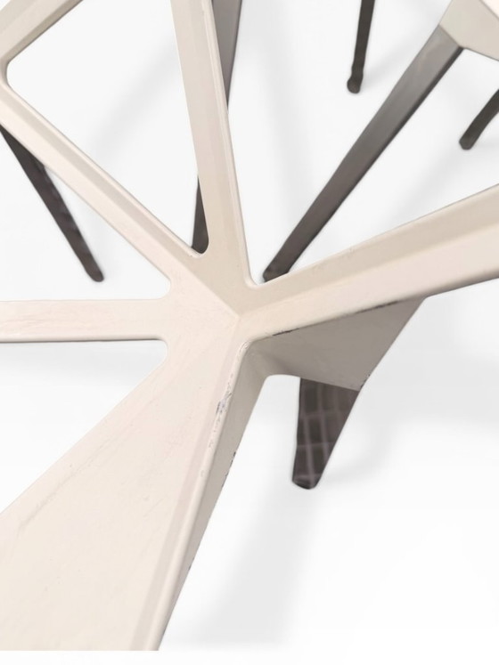 Image 1 of Exceptional set of 10 Chair One Magis chairs by Konstantin Grcic, Off-white, Provenance: Louvre Paris