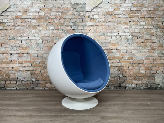 Eero Aarnio Originals Ball Chair – Blue | Eero Aarnio – Armchairs, Other, Textile, Vintage (photo 8 of 16)