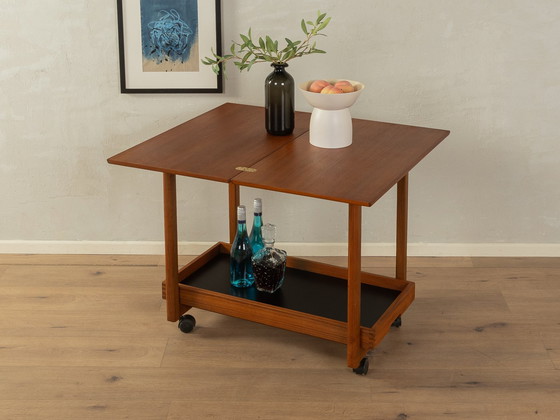 Image 1 of 60s uitschuifbare serveerwagen