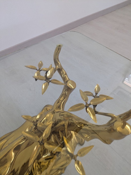 Image 1 of Willy Daro - Tavolino - Bonzaï - Ottone, vetro