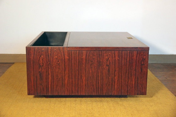 Image 1 of Vintage Scandinavische bar-/plantentafel van palissanderhout