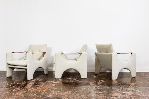 Fauteuil géométrique vintage, 1970, par Lfm, Pologne