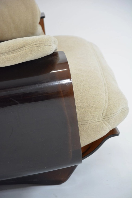 Image 1 of Sessel Marsala und passender Hocker von Ligne Roset, hellbeige