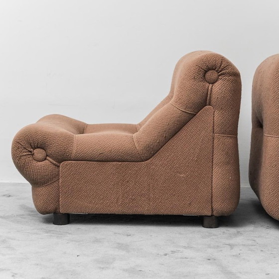 Image 1 of COPPIA DI POLTRONE REZIA DI EMILIO GUARNACCI PER 1P, ANNI '70, VINTAGE, ANTIQUARIATO MODERNO