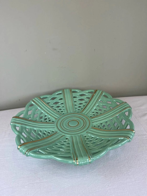 Important mid-century openwork ceramic bowl – Crockery, Porcelain, Art Deco (photo 8 of 8)
