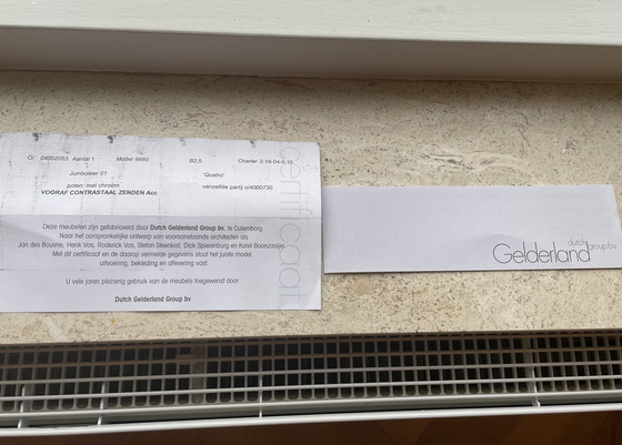 Image 1 of Gelderland design 9880 leren bank 