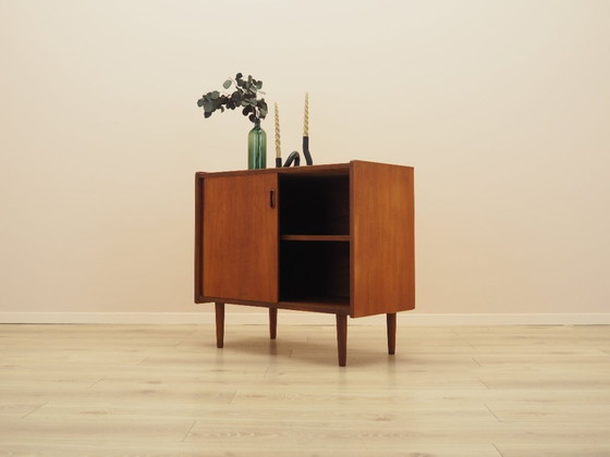 Mobile danese in teak con ante scorrevoli, Mid-Century Modern, anni '70 – Armadi contenitori, Legno (photo 5 of 15)