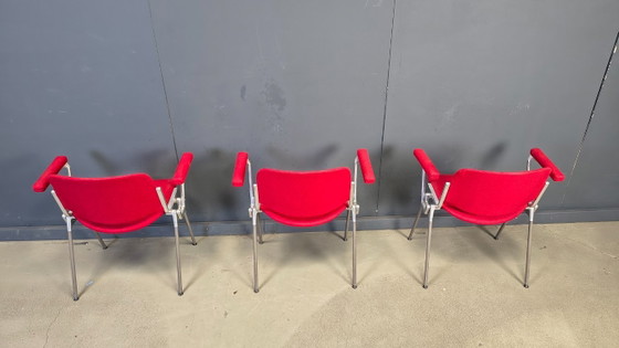 Image 1 of Chaises d'appoint vintage DSC 106 de Giancarlo Piretti pour Castelli, années 1970 - lot de 6