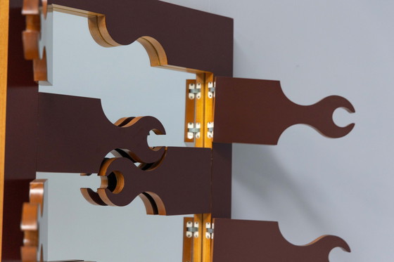 Image 1 of Appendiabiti con specchio 'Scorpion' di Anonima Design per Bonetto, Italia, anni '70