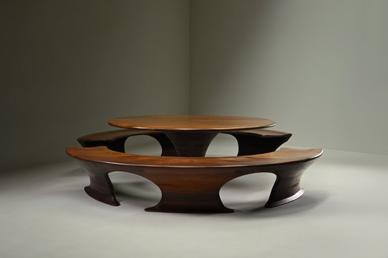 Image 1 of Oval dining set from Marc van Rampeberg for Rampelberg Designs, Kenya Africa. 
