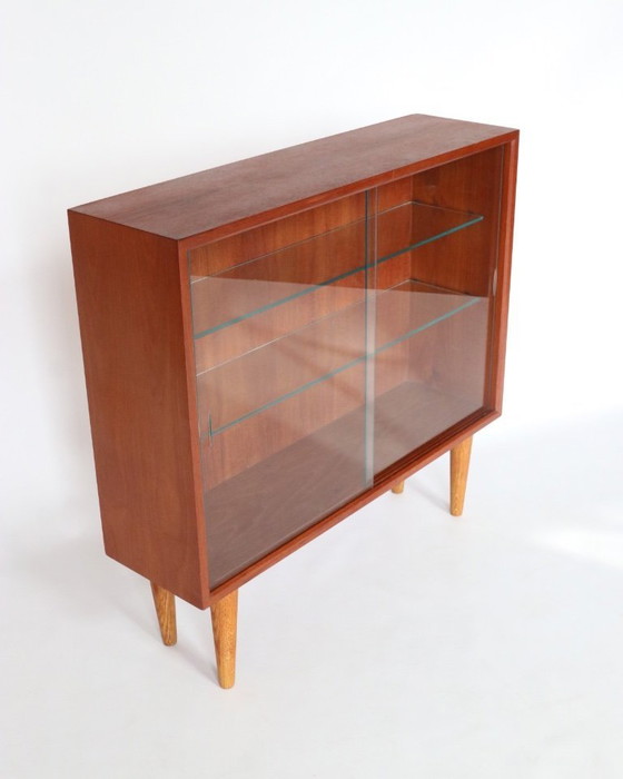 Image 1 of Libreria vintage in teak, vetrina, mobili retrò