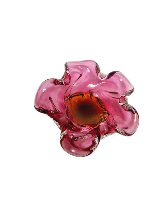 Bol décoratif de J. Hospodka pour la verrerie Chribska, Tchécoslovaquie, années 1960 – Chribska Glassworks (photo 8 of 8)
