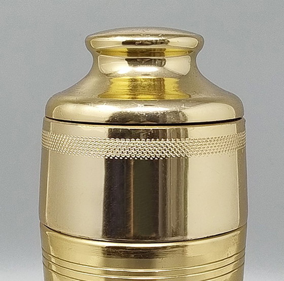 Image 1 of 1970s Gorgeous Cocktail Shaker in Metal. Made in Italy