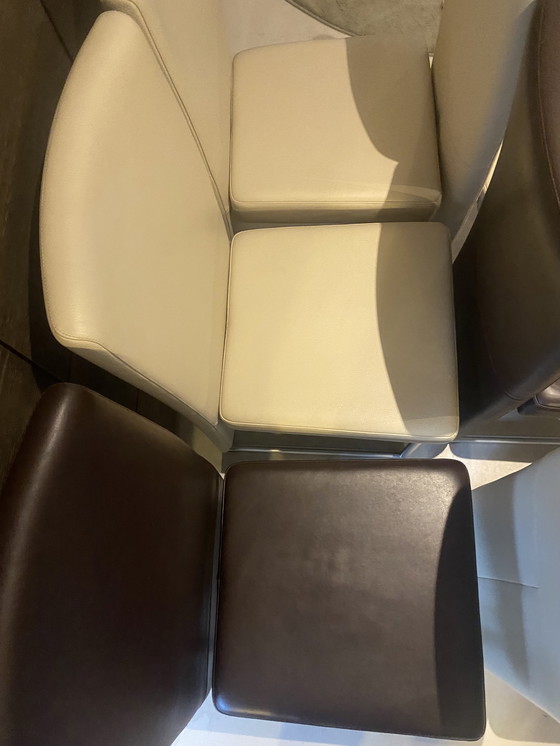 Image 1 of Rolf Benz leather chairs, model 7400