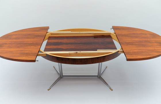 Image 1 of Scandinavian Rosewood Folding Dining Table, 1960s