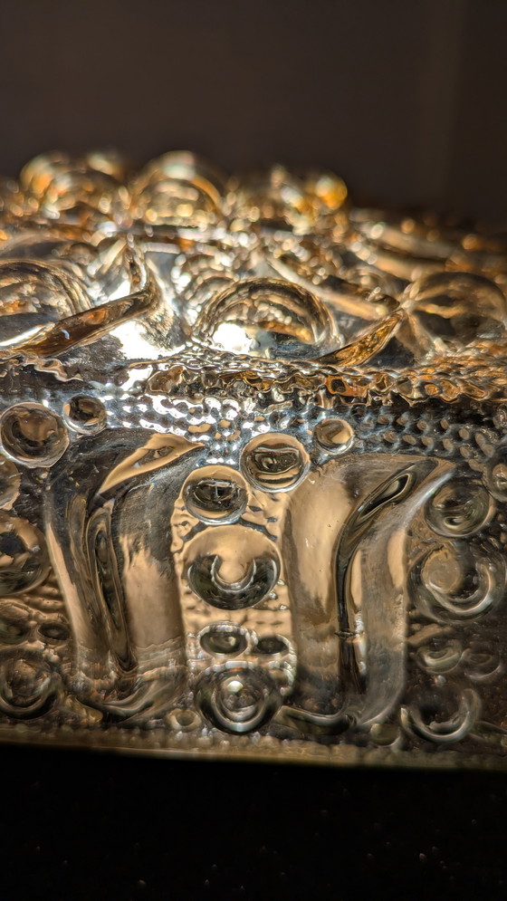 Image 1 of Vintage glass ceiling/wall light, 60s/70s style, Helena Tynell