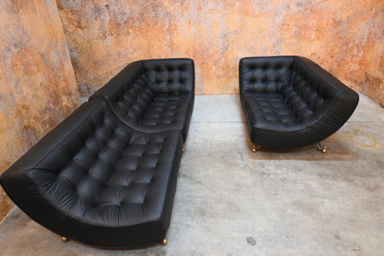 Chaiselongue Montis Quintus uniche ristrutturate + divano – Divani modulari, Pelle, Modern (photo 4 of 14)