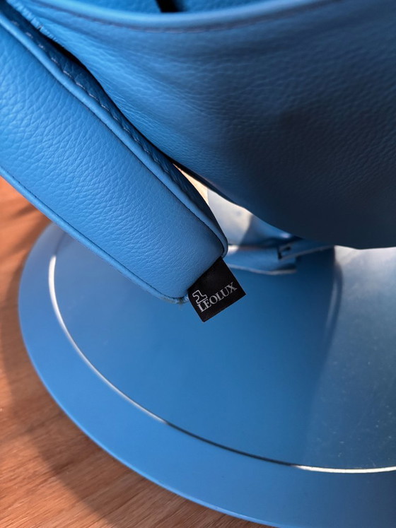 Leolux Helical poltrona relax elettrica | pelle blu | design – Poltrone relax (photo 10 of 22)