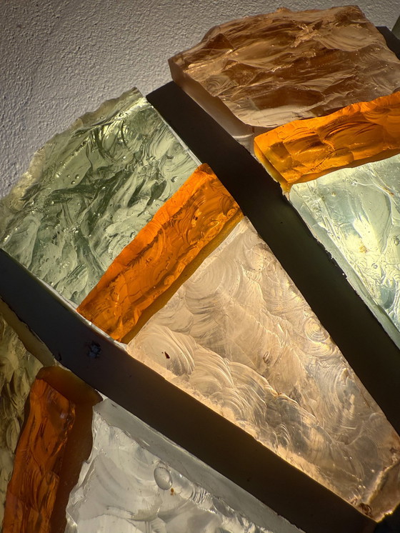 Image 1 of Lampe aus Muranoglas in sommerlichen Farbtönen