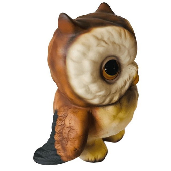 Image 1 of Vintage hand-painted German Owl figurine miniature Royal Präsente 1980s