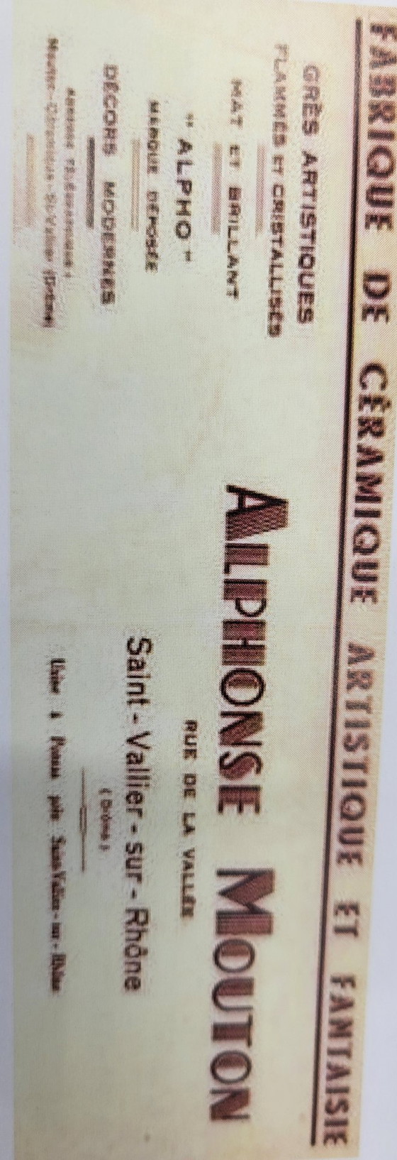 Image 1 of Bleu France 1940 ceramic "Alpho" vases