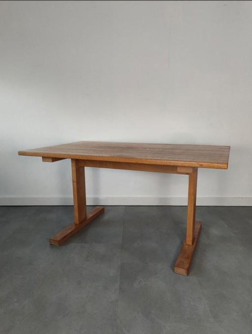 Vintage Danish oak dining table