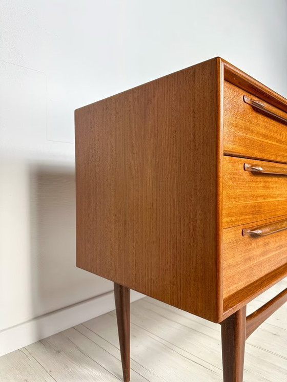 Image 1 of Petit sideboard en teck de Heinrich Riestenpatt pour RT Möbel 60's 70's