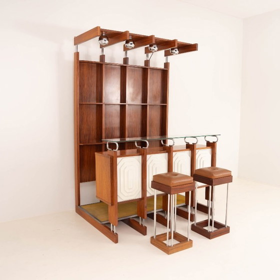 Image 1 of Raro mobile bar italiano con sgabelli