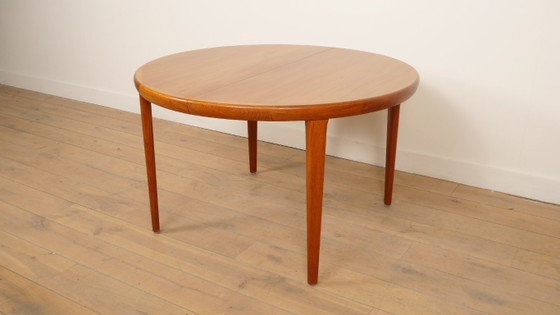 Image 1 of Tavolo da pranzo rotondo vintage | Teak | Allungabile | 120 - 220 cm