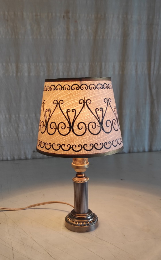 Image 1 of Table Lamp in Gilded Brass - Mid-20th Century