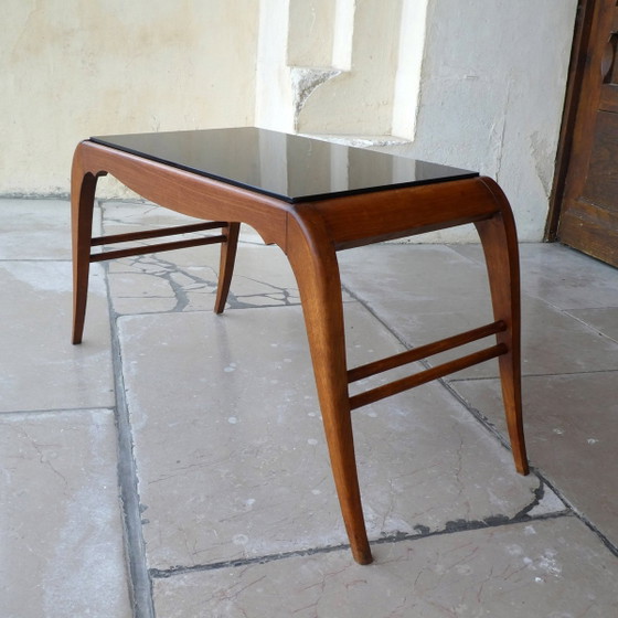 Tavolino da caffè in faggio e opalina nera, 1950 – Tavolini da caffè, Mid Century Modern (photo 8 of 9)