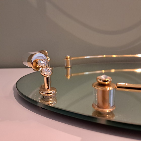 Dimart Milano Vassoio Specchio Dorato 24K – Hollywood Regency – Italia Anni '80 – Accessori da tavola (photo 4 of 13)